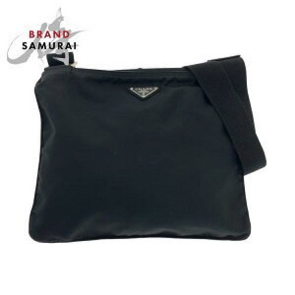 Prada black Bag nylon Tessuto triangular Shoulder - Picture 1 of 9